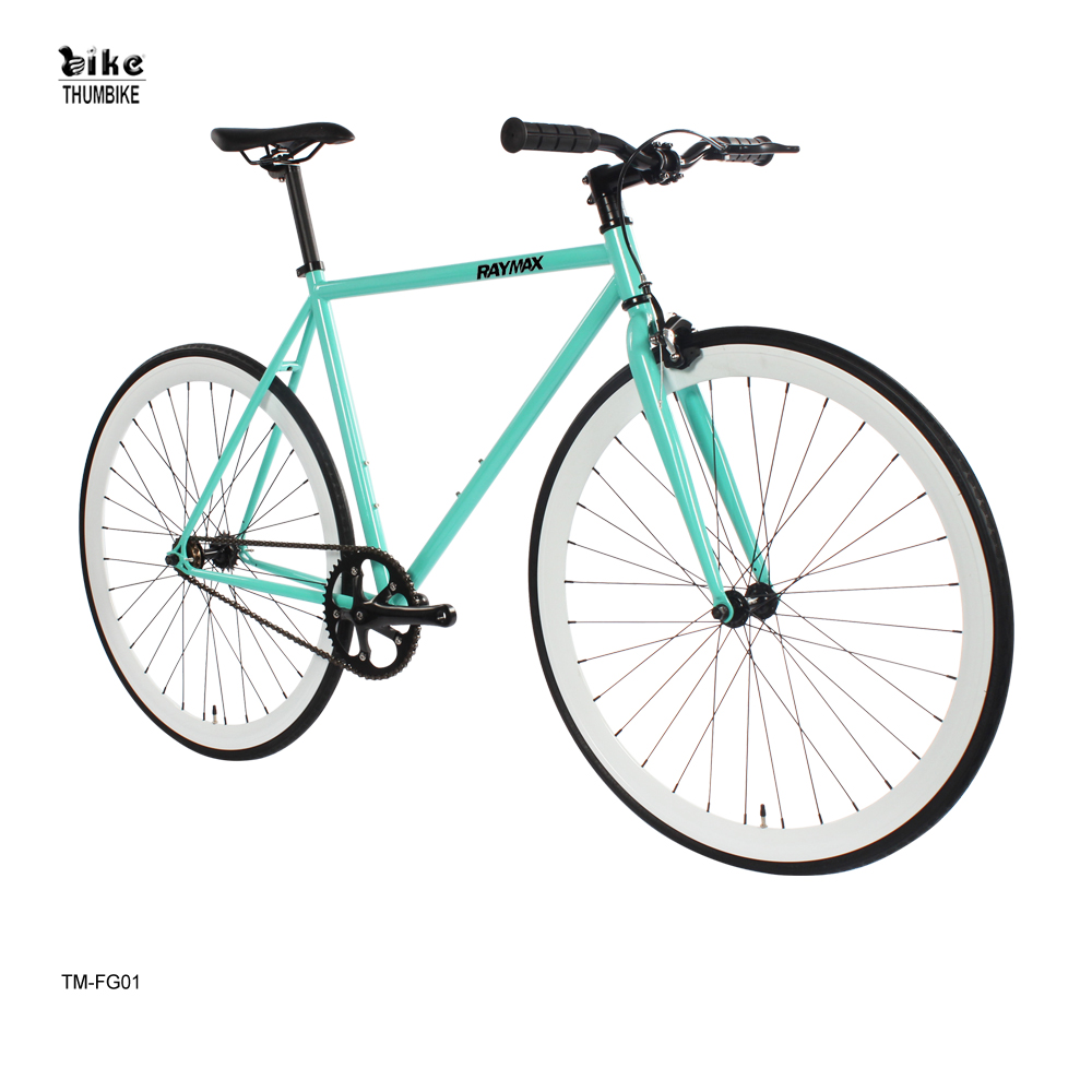 Vélo Fixie 700C Hi-ten Bleu Acier