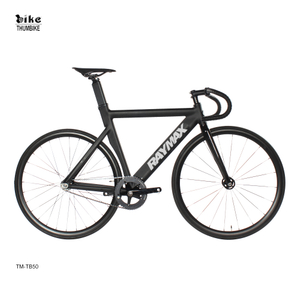 Vélo Fixie OEM à vitesse unique en aluminium noir